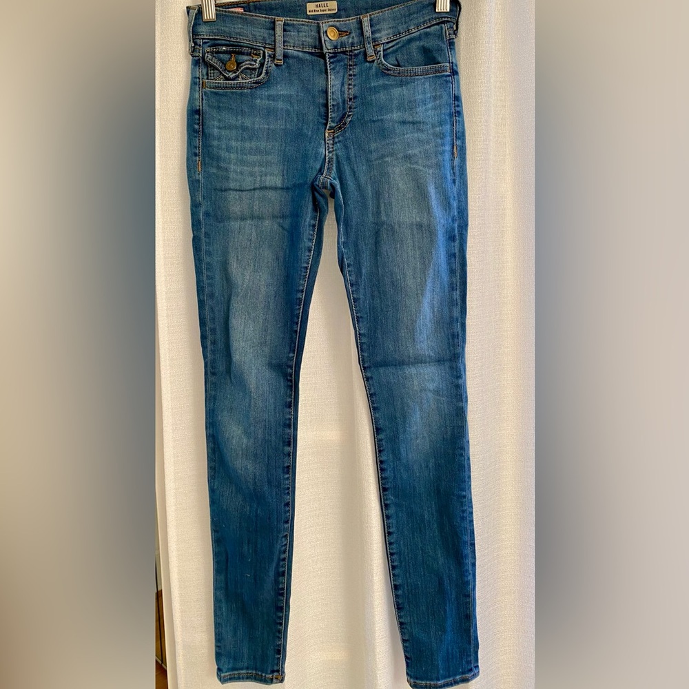 True religion, Halle midrise super skinny Jean. Size 25